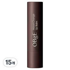 OBge 무드 체인지 립밤, 내추럴 레드(블루베리), 3g, 15개