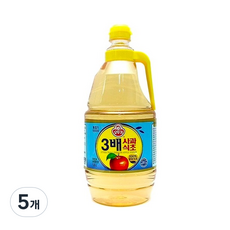 오뚜기 3배 사과식초, 1.8L, 5개