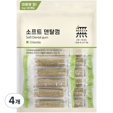 무마진 강아지 소프트 덴탈껌 대용량 30p, 클로렐라, 270g, 4개