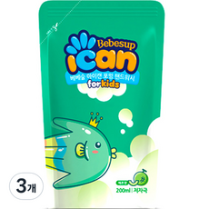 베베숲 아이캔 포밍 핸드워시 메론향 리필, 3개, 200ml