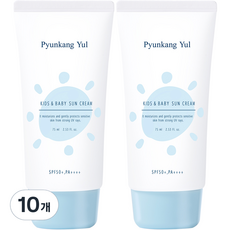 편강율 키즈 앤 베이비 촉촉 선크림 SPF50+ PA++++, 10개, 75ml