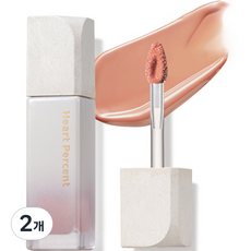 하트퍼센트 도트 온 무드 퓨어 글로우 틴트, 12 카라멜 베이지, 7g, 2개