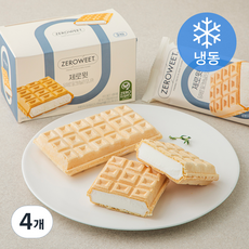 제로윗 당제로 밀크바닐라 모나카 아이스크림 샌드 (냉동), 420ml, 4개