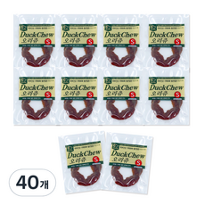  네츄럴이엑스 육포츄 강아지 건조 간식, 오리, 40개 