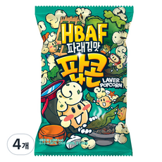 바프 파래김맛 팝콘, 80g, 4개