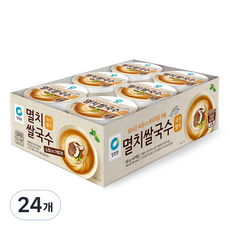 청정원 멸치 쌀국수 소컵, 58g, 24개