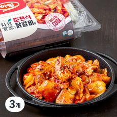 하림 자연실록 춘천식 닭갈비 밀키트, 500g, 3개