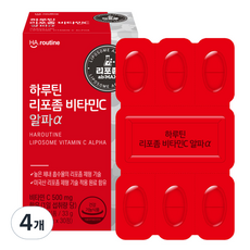 하루틴 리포좀 비타민C 알파α 33g, 30정, 4개