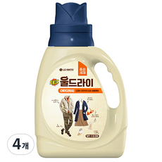 테크 울드라이 중성세제 오리지널 용기, 1.5L, 4개