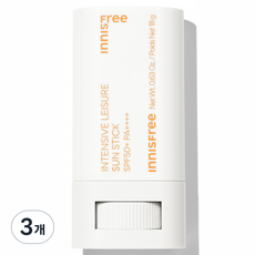 이니스프리 인텐시브 레져 선스틱 SPF50+ PA++++, 18g, 3개