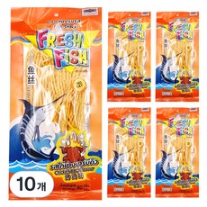 FRESHFISH 치킨 바베큐 맛 스낵, 80g, 10개