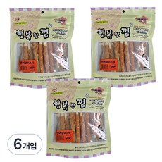 행복한껌 연어말이스틱 강아지 간식 25p, 연어, 6개입