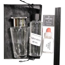 디퓨저KIT, 98.향수향-도손, 100ml, 실버갓폴스투명
