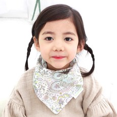 bebe chouette 孩童雙面圖案印花圍巾