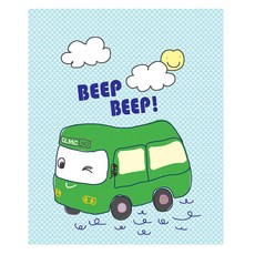 끌래망스 스마일자동차 롤스크린 암막, 그린