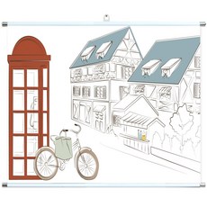 리드센스 족자봉 가로120cm, 전화부스앞, 1개