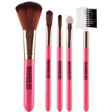 리빙조이 JOYBEAUTY 메이크업 브러쉬세트 J-225, 로즈 브러쉬 5종, 1세트