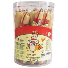 사조오양 치즈킹 꼬마장사 소시지, 70g, 20개