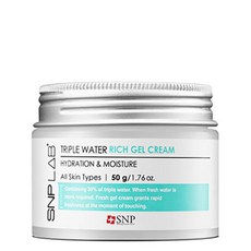 SNP 랩 플러스 트리플 워터 리치 젤 크림, 50g, 1개