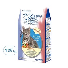 LCB 藍帶廚坊 成貓/老貓/室內貓 海陸雙拼 化毛+潔牙配方 乾飼料 1.36kg, 1袋