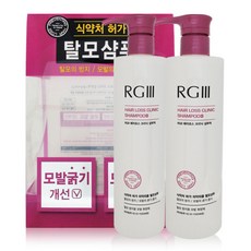 RGIII 헤어로스 크리닉 탈모 샴푸, 520ml, 2개