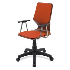 체어포커스 하이팩 CF-606B 대 팔걸이형 회전의자 방석/등받이패드 패브릭, 오렌지