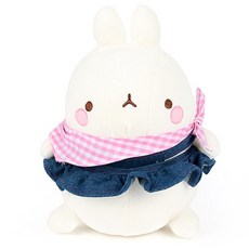 누리토이즈 몰랑 블루진스커트 인형, 25cm, 화이트 + 블루