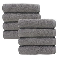 송월타월 헤비무지 190g 수건, 회색, 8개입