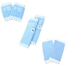스윗맘 임산부 일반형 풀패키지 손목 2p + 발목 2p + 무릎 2p 보호대 세트, 블루
