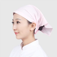 아울리빙 찍찍이 주방두건, 핑크, 1개