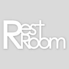 디자인신드롬 Rest room 문패/도어사인