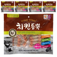 요미요미 강아지간식 치킨듬뿍 400g, 덤벨사사미, 5개 - 사사미