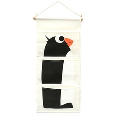 THE ZAKKA 動物圖案壁掛式收納袋 3格, Q301ZHSW129