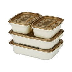씨밀렉스 킵트레이 3호 보관용기, 1세트, 킵트레이 520ml  x 2p + 1.3L x 2p