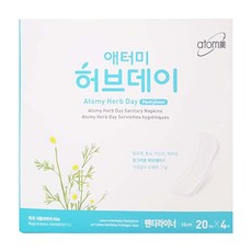 애터미 허브데이 팬티라이너, 20개입, 4팩