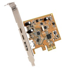 넥스트 USB3.1 & Displat Port Alt Mode PCI Express Host Card with Dual USB Type-C 그래픽 확장카드 SUNIX-UPD2018-B