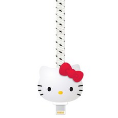 헬로키티 애플 8핀 라이트닝 USB 케이블 화이트, 1개