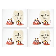Hallmark 東方畫家劉煥英賀年片, KNY2074, 4件