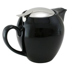 제로재팬 도자기 티포트 3인용 580cc, 블랙, 580ml, 1개
