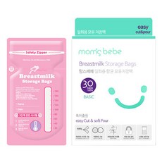 맘스베베 베이직 일회용 모유저장팩 180ml, 30개입, 1개