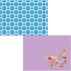 벨라 실리콘 식탁매트 꽃가지2 + 픽셀, 혼합 색상, 385 x 285 mm, 두께 1 mm