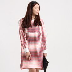 엄짱 로팬 단가라 수유 원피스