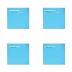 홀마크 고급 정사각형 감사카드 세트, YYS1295, 4개입
