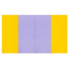 퍼니존 퍼니 테라피 옐로우 비비드 시리즈 6 유아폴더매트, 옐로우 + 바이올렛