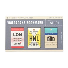 왈가닥스 마그네틱 북마크 3p, 에어라인 AL101, 1세트 에어라인 AL101, 1세트