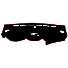 이모션 펠트 논슬립 3D 입체설계 대쉬보드 커버 현대, 싼타페 DM더프라임 (맥스크루즈/센터스피커 유), 블랙 + 레드 테두리