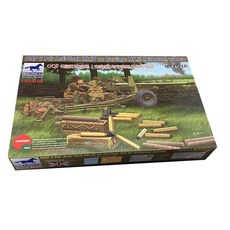 BRONCO 1:35 OQF 6Pdr 反坦克炮空降型和空降砲兵套組塑料模型, 1個