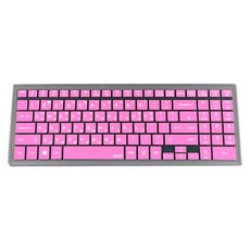  파인피아 LG P530 P535용 노트북 문자인쇄키스킨 LG01, 핑크, 1개 