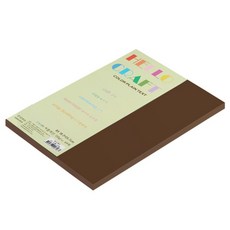 뉴씨플레인 종이문화 친환경 양면 색상지 No 26 밤색 80p, 1개