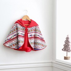 코하스아이디 소프트 니트 줄무늬 패치 패브릭원단, 백아이 + 레드